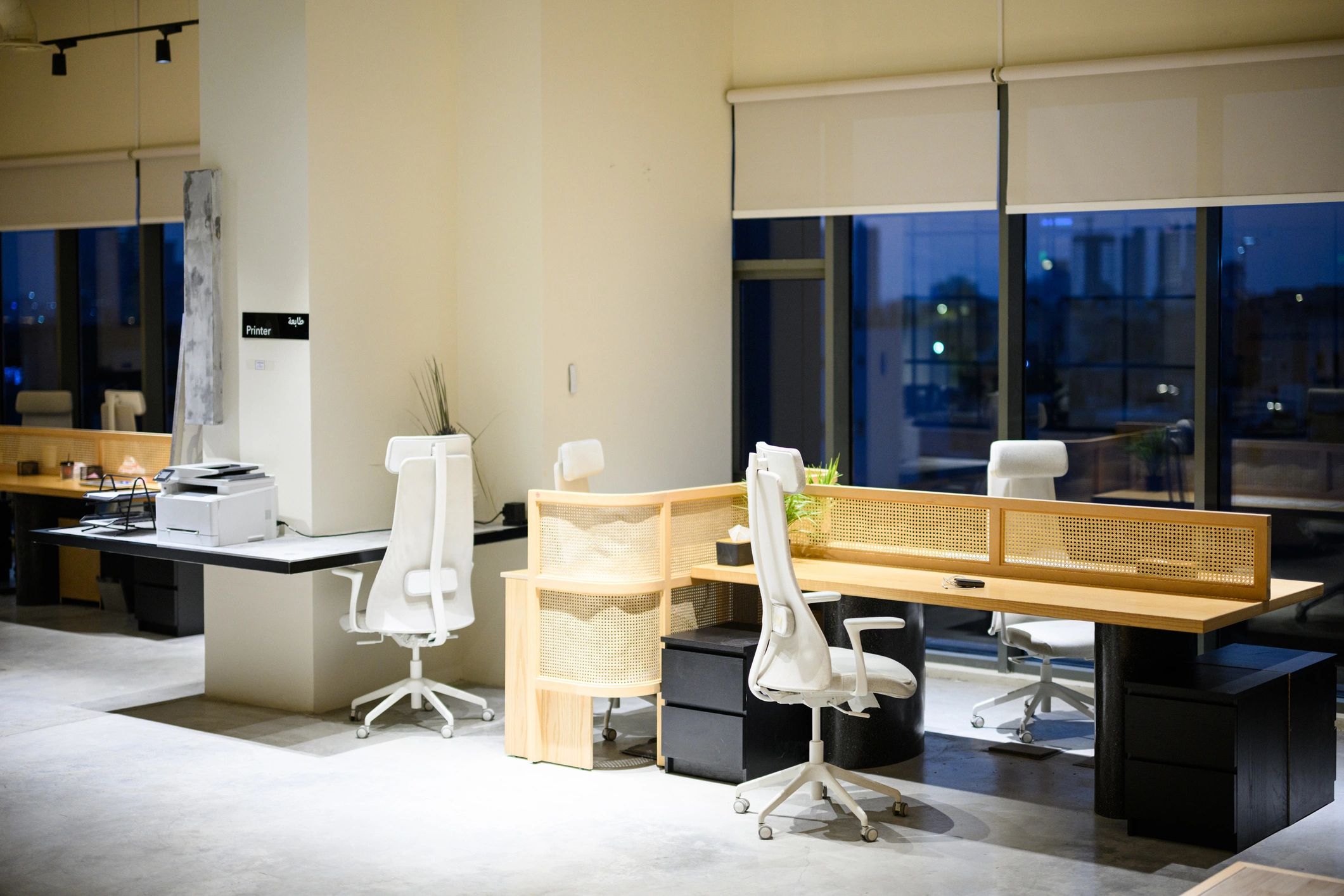 Modern commercial office interior after renovation